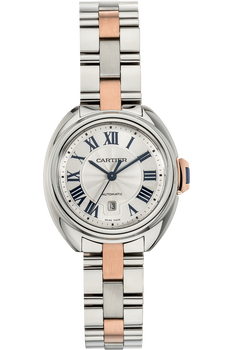 Cle de Cartier Rose Gold and Stainless Steel Automatic