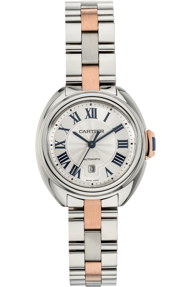 Cle de Cartier Rose Gold and Stainless Steel Automatic