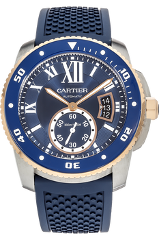 Calibre de Cartier Diver Rose Gold and Stainless Steel Automatic