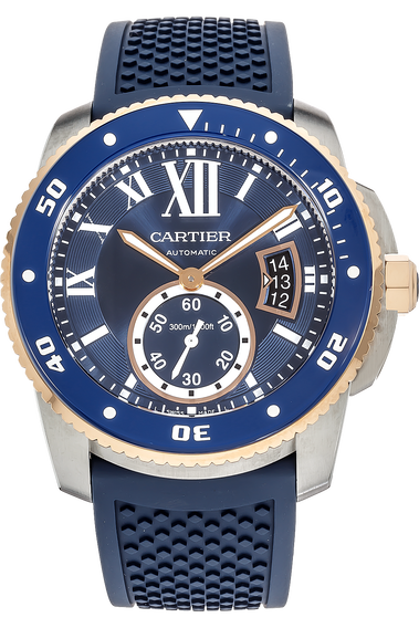 Calibre de Cartier Diver Rose Gold and Stainless Steel Automatic