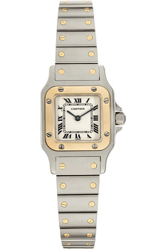 Santos Galbee Yellow Gold and Stainless Steel Quartz