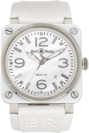 BR 03 White Ceramic and Stainless Steel Automatic