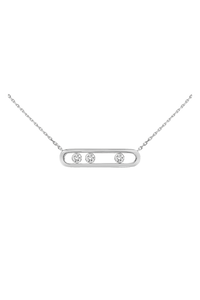 Move Classique Pendant in White Gold