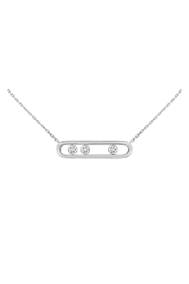 Move Classique Pendant in White Gold