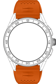 TAG Heuer Connected Watch Strap, Orange