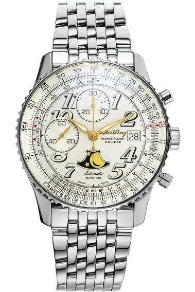 Pre Owned Breitling Montbrillant Eclipse Stainless Steel Automatic
