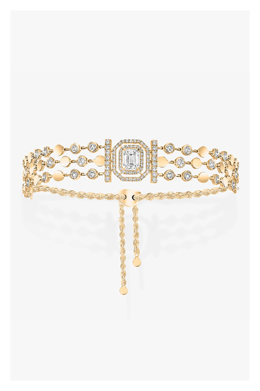 D-Vibes Multi Row Bracelet in Yellow Gold