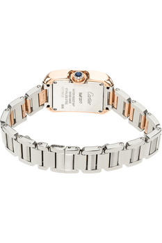 Tank Anglaise Rose Gold and Stainless Steel Quartz