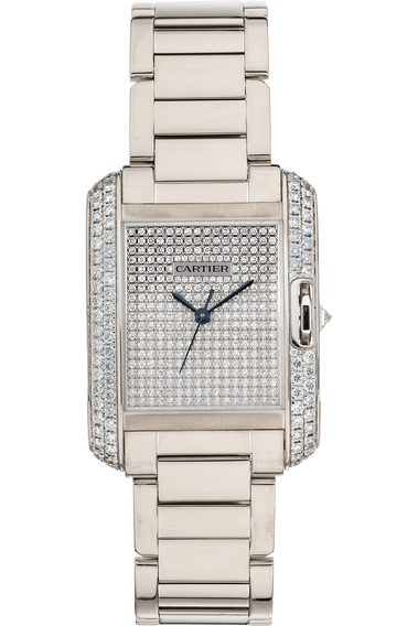 Tank Anglaise White Gold Automatic