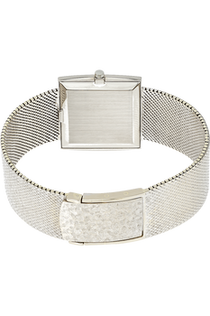 Rectangle Circa 1960s White Gold Manual