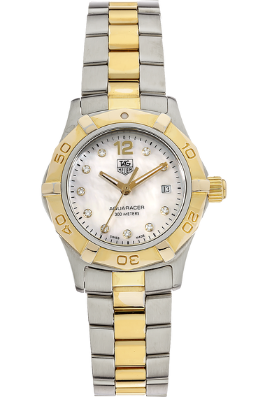 Aquaracer Yellow Gold and Stainless Steel Quartz