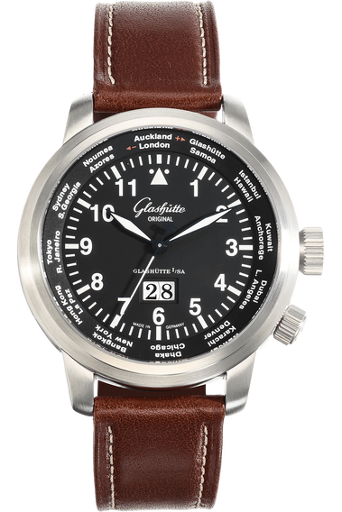 Senator Navigator Worldview Stainless Steel Automatic