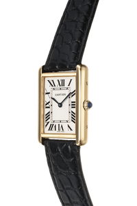 Tank Solo Yellow Gold and Stainless Steel Quartz