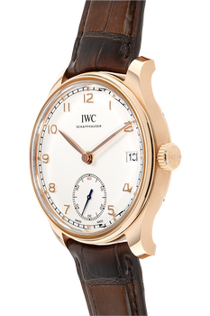 Portuguese Hand Wound Eight Days Rose Gold Manual