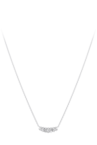 Baguette Love Necklace 0.16 ct. 
