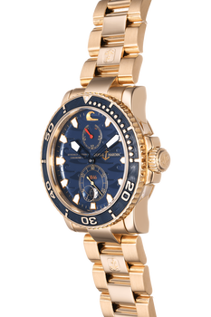Maxi Marine Blue Surf Limited Edition Rose Gold Automatic