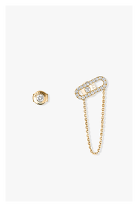 Move Uno Chain and Stud Earrings in Yellow Gold
