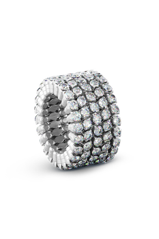 Serafino 5-row Ring Bracelet in White Gold