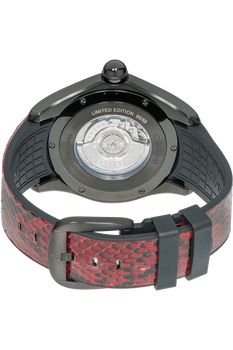 Bubble Red Python PVD Black and Stainless Steel Automatic