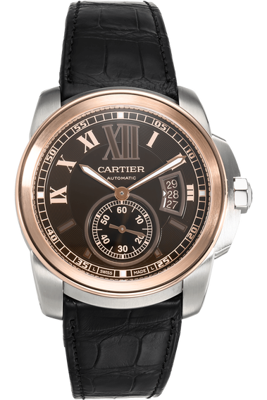 Calibre de Cartier Rose Gold and Stainless Steel Automatic