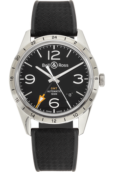BR 123 GMT 24H Stainless Steel Automatic