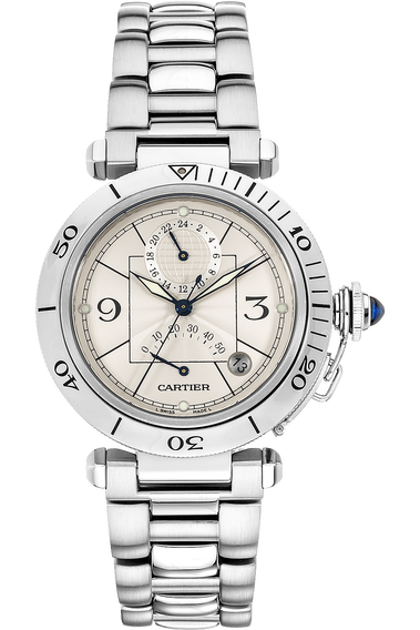 Pasha GMT Power Reserve Stainless Steel Automatic