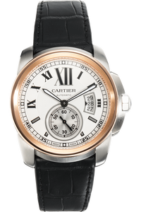 Calibre de Cartier Rose Gold and Stainless Steel Automatic