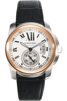 Calibre de Cartier Rose Gold and Stainless Steel Automatic