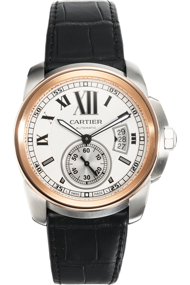 Calibre de Cartier Rose Gold and Stainless Steel Automatic