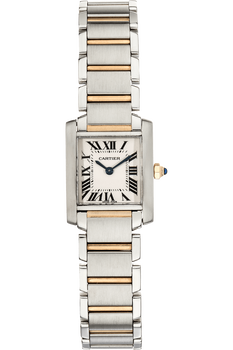 Tank Francaise Yellow Gold and Stainless Steel Quartz