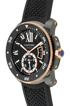 Calibre de Cartier Diver Rose Gold and PVD Stainless Steel