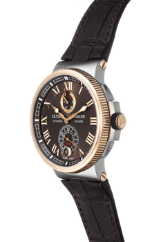 Marine Chronometer Rose Gold and Stainless Steel Automatic