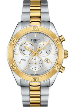 【感謝価格】 Tissot PR (T1019172203100) Chronograph Chic Sport 100 時計