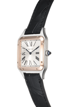 Santos-Dumont Rose Gold and Stainless Steel Quartz