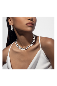 So Move XL Pendant Earrings in White Gold