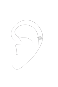 My Twin Mono Earring in White Gold