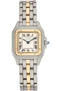 Panth&egrave;re Yellow Gold and Stainless Steel Quartz