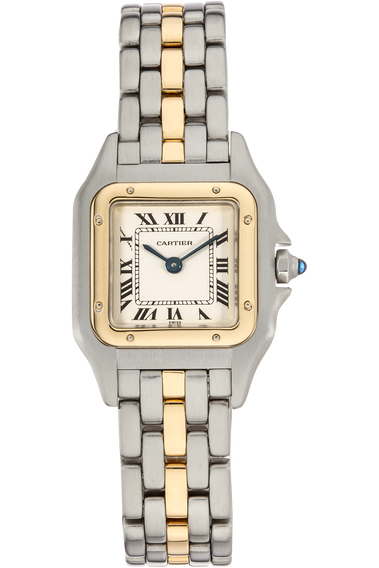 Panth&egrave;re Yellow Gold and Stainless Steel Quartz