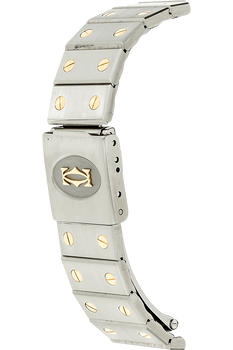 Santos Ronde Yellow Gold and Stainless Steel Quartz