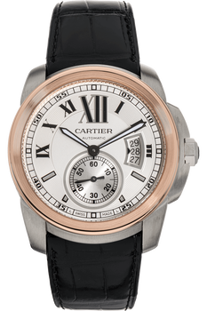 Calibre de Cartier Rose Gold and Stainless Steel Automatic