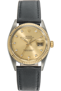 Datejust Circa 1985 Yellow Gold and Stainless Steel Automatic