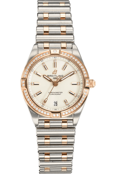 Chronomat Rose Gold and Stainless Steel Quartz