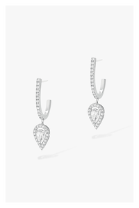 Joy Earrings in White Gold