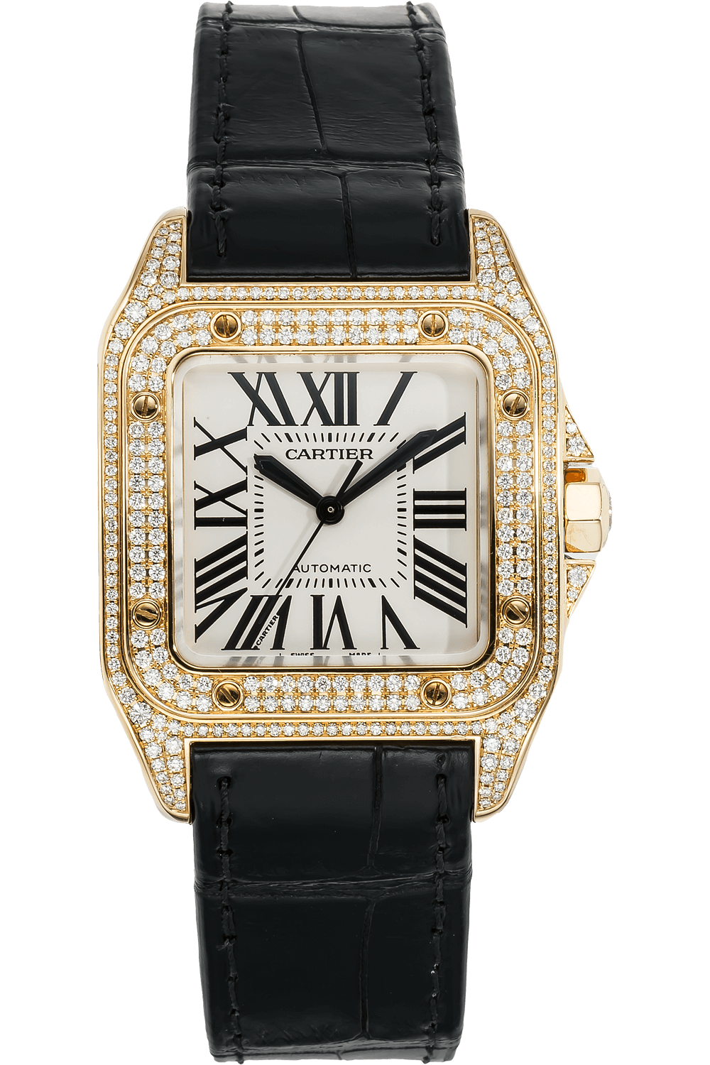 pre owned cartier santos large