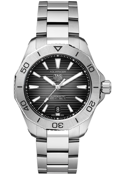 Aquaracer Calibre 5 Automatic Mens Black Steel Watch
