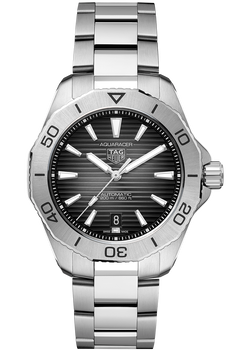 Aquaracer Calibre 5 Automatic Mens Black Steel Watch