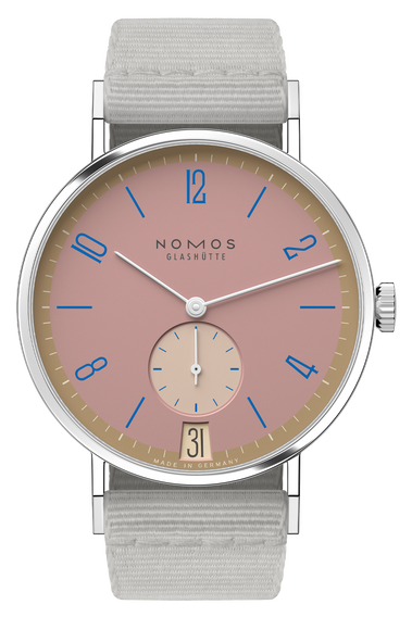 NOMOS Glashutte Tangente 38 Date Pompadour