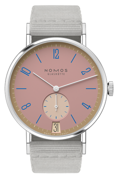 NOMOS Glashütte Tangente 38 Date Pompadour (179.S15) NOMOS Glashütte Tangente 38 Date Pompadour (179.S15)