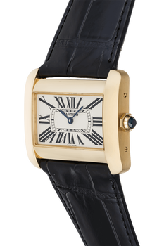 Tank Divan Yellow Gold Quartz