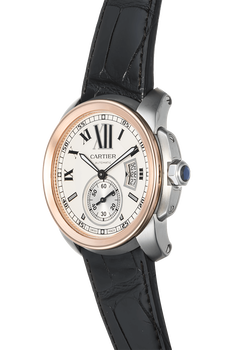 Calibre de Cartier Rose Gold and Stainless Steel Automatic